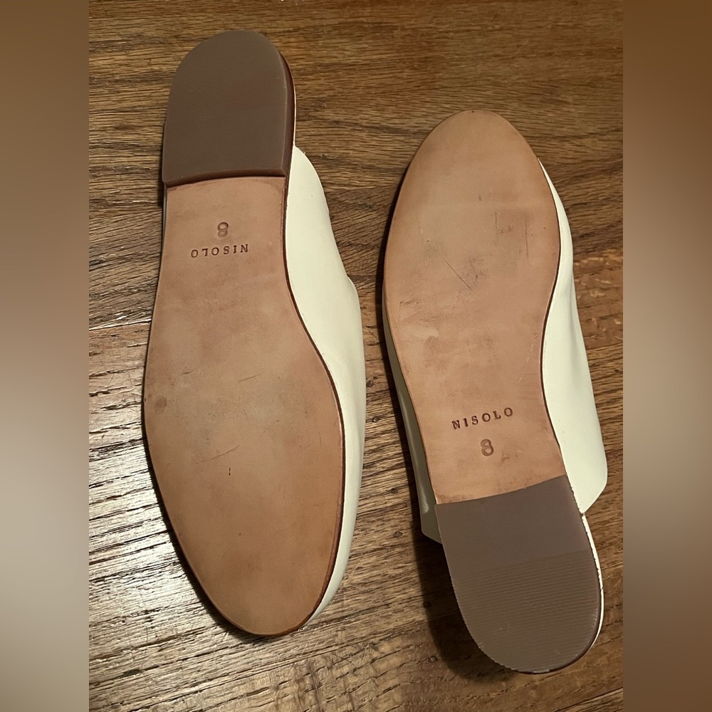 Nisolo Cream Slip-On Mules - Picture 3 of 4